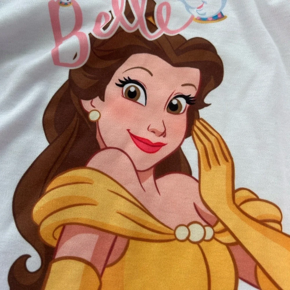 NWOT Disney Princess “Belle” Girls Pink  PJ Set  Size 5